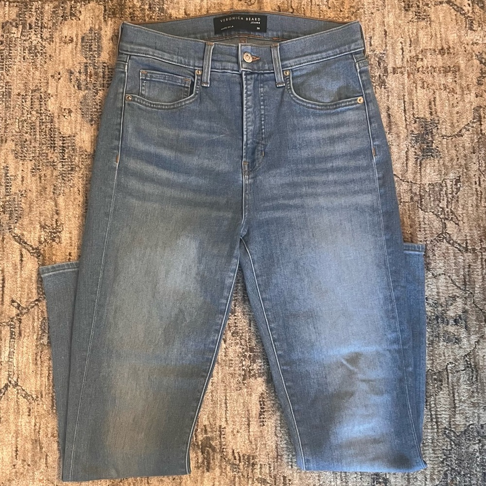 Veronica Beard Carly Kick Flare High Rise Jeans